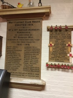 The memorial stones at Mottisfont Social Club